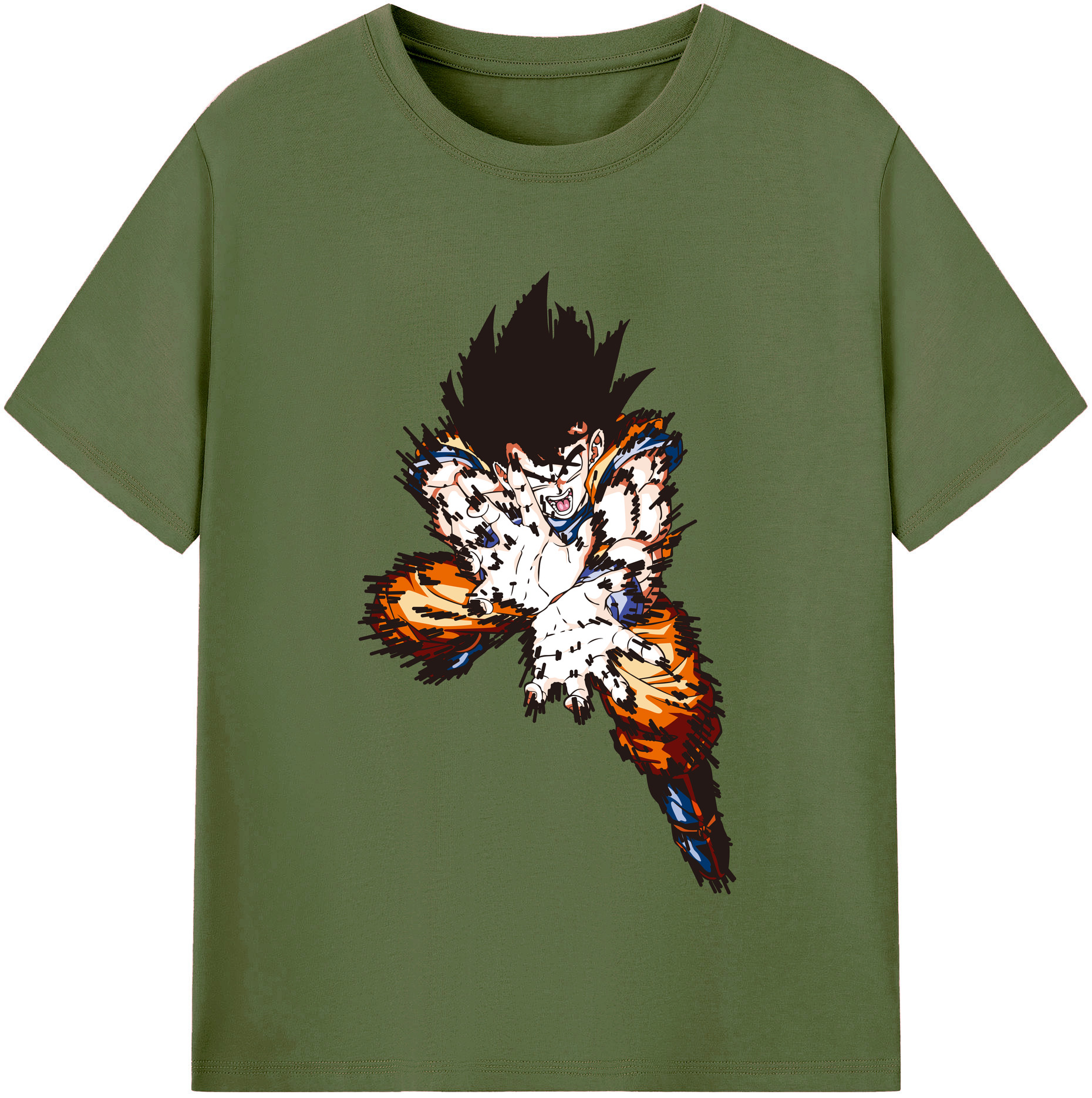 （画像用） ドラゴンボール 孫悟空（そん ごくう）Son Goku カカロット DRAGON BALL Kakarotto 綿100％半袖Tシャツ（フロントプリント）